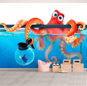 Apel pintado o fotomural disney pixar buscando a dory