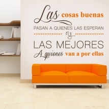 Vinilo decorativo adhesivo frase motivación