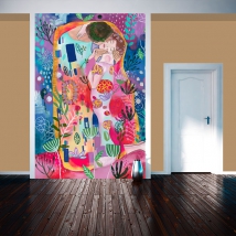 Fotomural o papel pintado pintura el beso klimt
