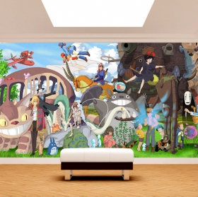 Fotomural o papel pintado personajes miyazaki chihiro