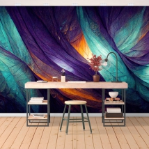 Papel pintado o fotomural texturas modernas coloridas telas