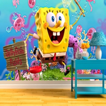 Fotomural o papel pintado bob esponja