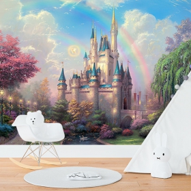 Fotomural o papel pintado castillo disney