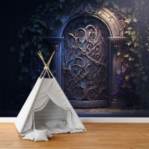 Fotomural o papel pintado puerta mágica aventura infantil juvenil