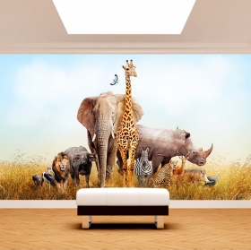 Fotomural o papel pintado animales sabana