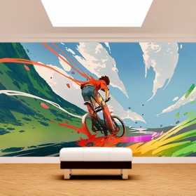 Fotomural o papel pintado ciclismo