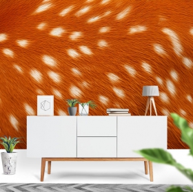 Fotomural o papel pintado textura piel ciervo primer plano decoración