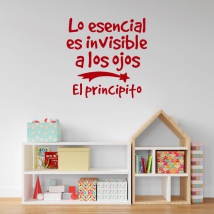 Vinilos frase el principito lo esencial es invisible a los ojos