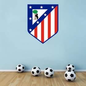 Vinilos decorativos fútbol escudo atlético de madrid