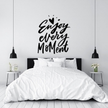 Vinilos decorativos frases motivación enjoy every moment