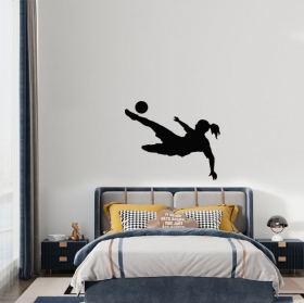 Vinilos decorativos deporte f&uacute;tbol femenino