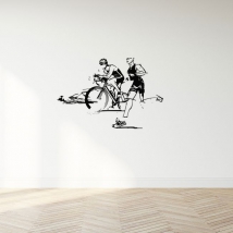 Vinilos adhesivos carreras triatlón
