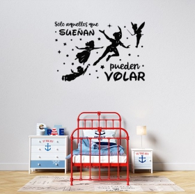 Vinilos adhesivos de frases soñar y volar peter pan