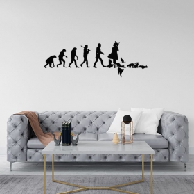 Vinilos adhesivos de la evoluci&oacute;n humana