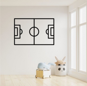 Vinilos adhesivos silueta campo futbol