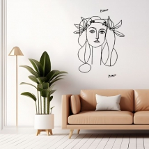 Vilinos adhesivos boceto de mujer picasso