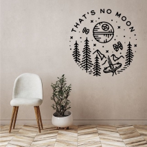 Vinilos adhesivos de naves con frases thats no moon