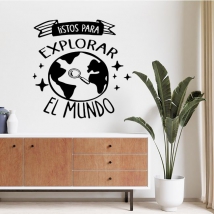 Vinilos adhesivos frases listos para explorar el mundo