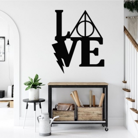 Vinilos adhesivos simbolo triangulo circular love