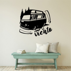 Vinilos adhesivos caravana frases como el viento