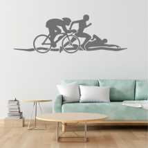 Vinilos adhesivos de campeonatos de triatlón