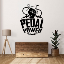 Vinilos adhesivos frase pedal power