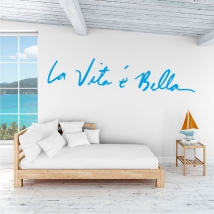 Vinilos adhesivos frases la vita e vella