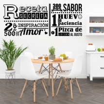 Vinilo decorativo cocina receta secreta