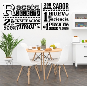 Vinilo decorativo cocina receta secreta