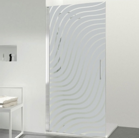 Vinilos para mamparas baños ondulaciones