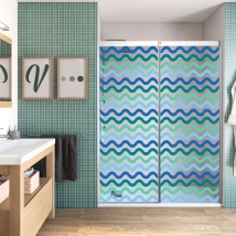 Vinilos para mamparas ondulaciones de colores