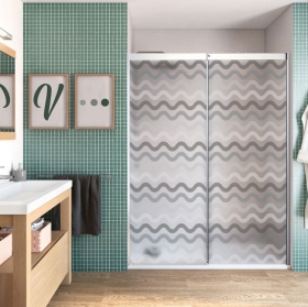 Vinilos para mamparas ondulaciones de colores