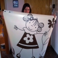 Foto Vinilo Decorativo Niña con Flor (Sorteo Facebook)